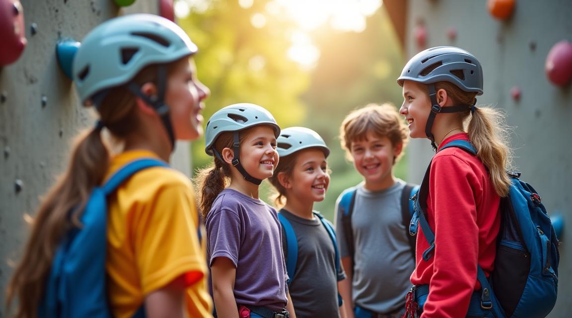Youth adventure program and climbing workshops for students